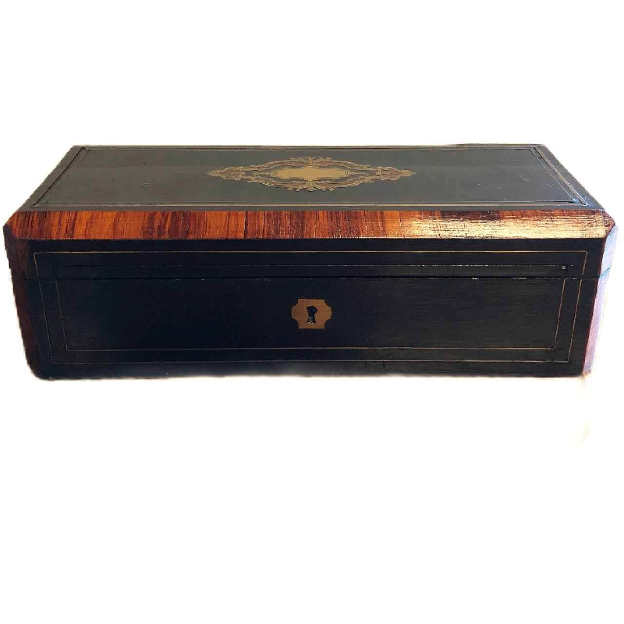 Napoleon III glove case in ebonised wood, 19th century 1