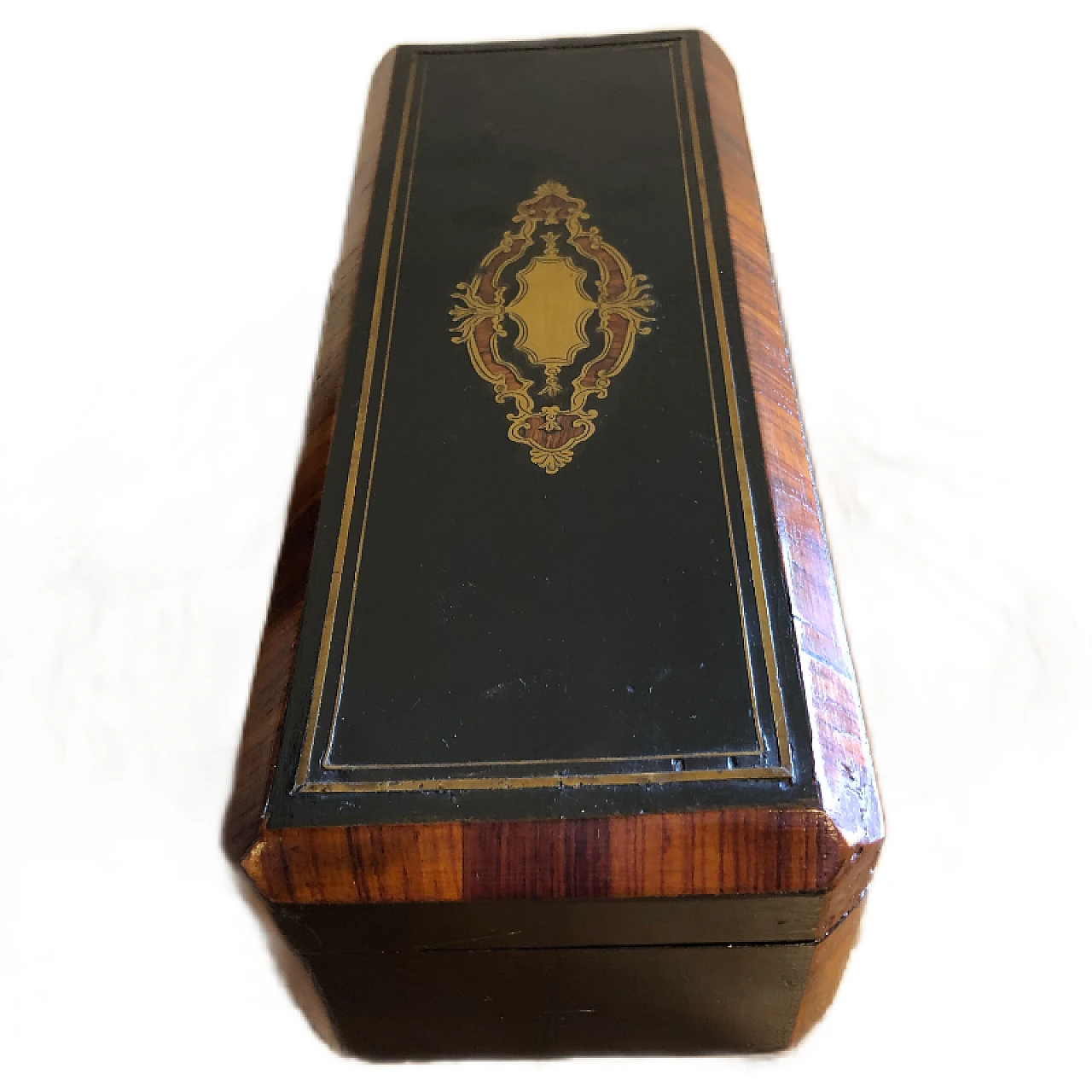 Napoleon III glove case in ebonised wood, 19th century 5