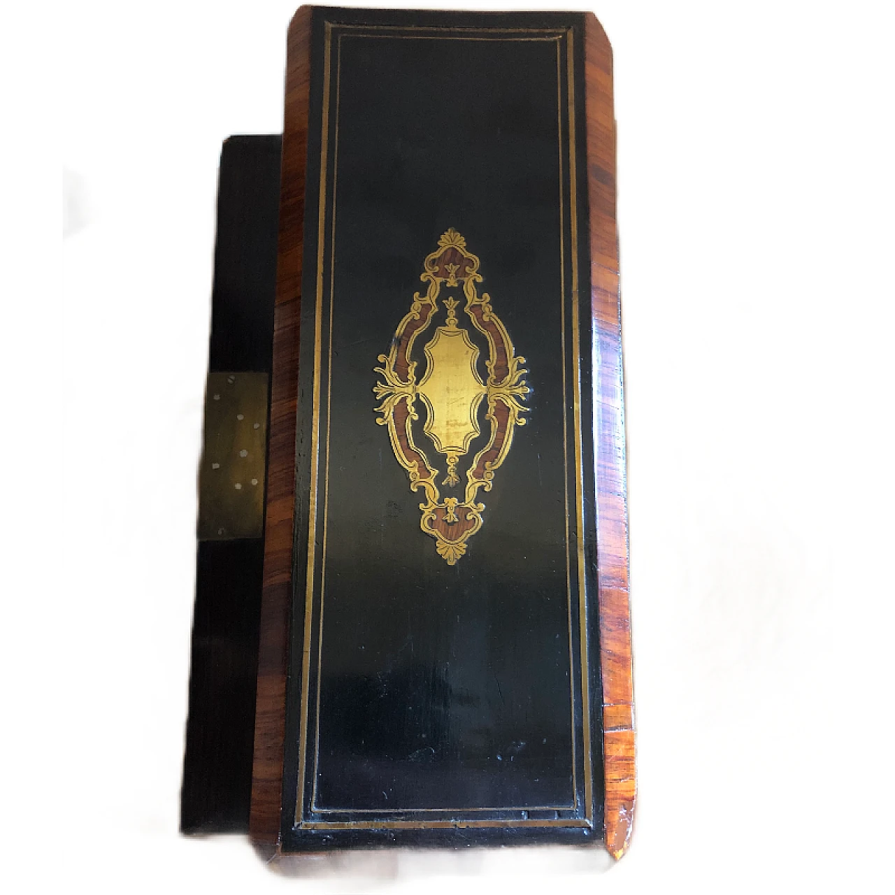 Napoleon III glove case in ebonised wood, 19th century 7