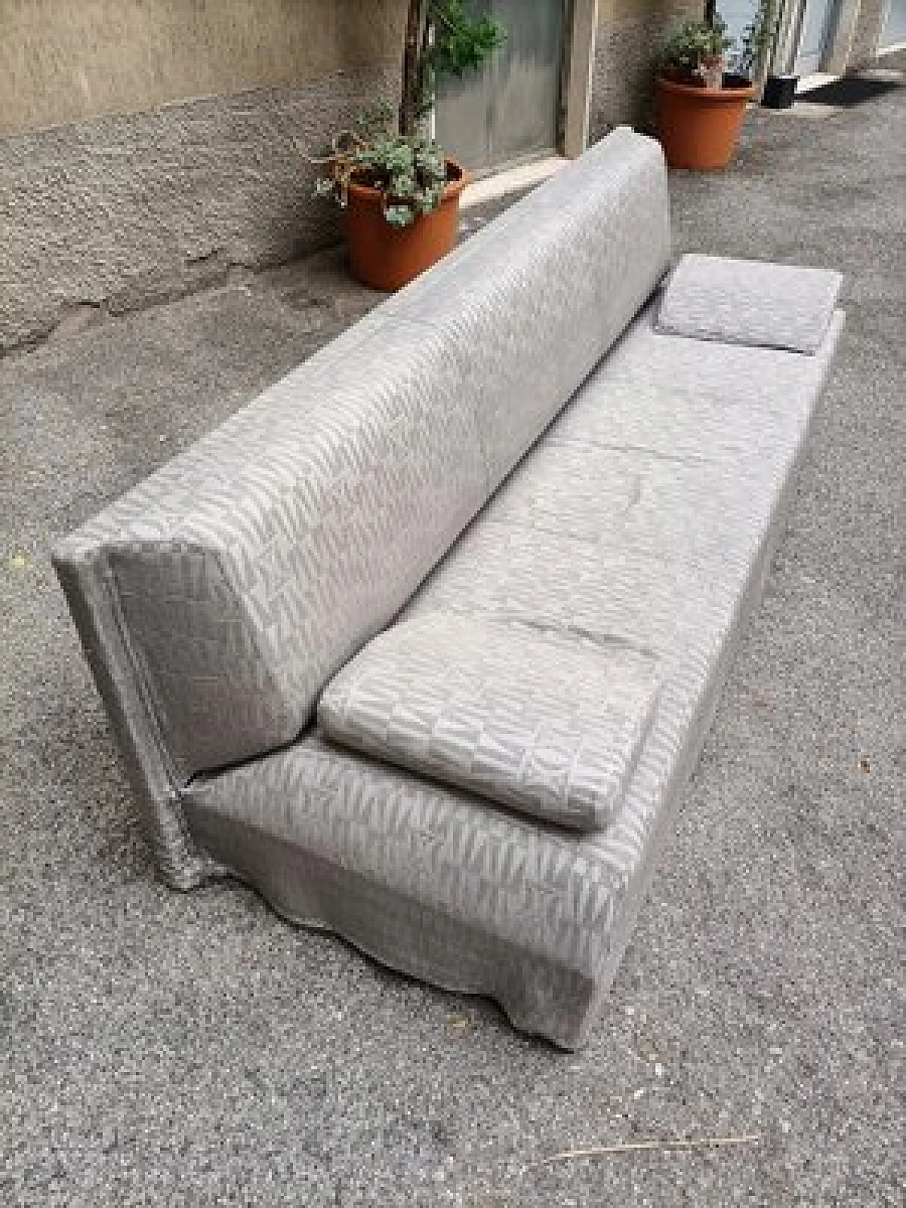 Korè sofa in grey fabric by Carla Venosta for Busnelli, 1970s 4