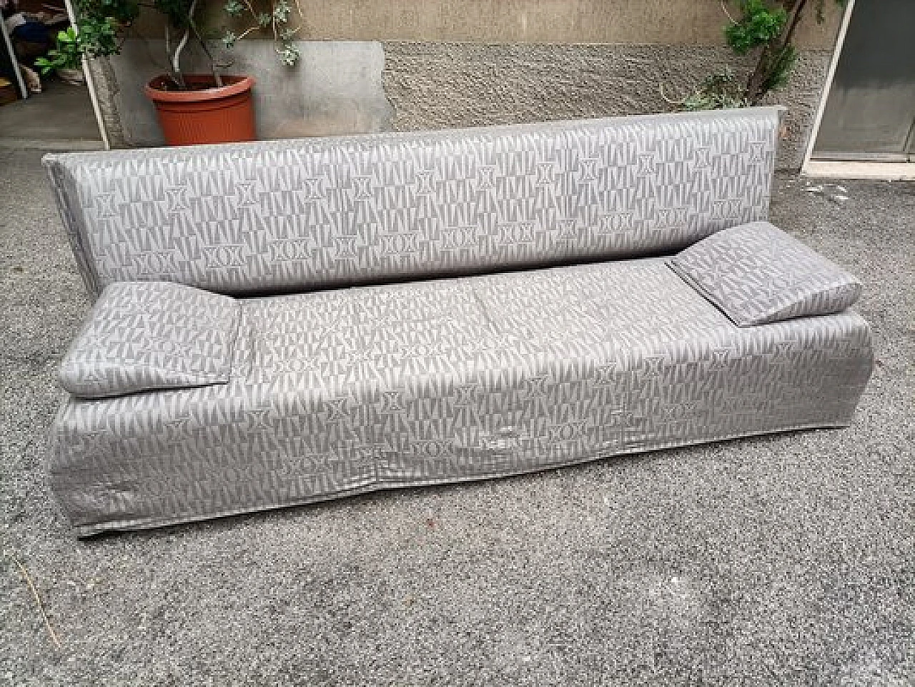 Korè sofa in grey fabric by Carla Venosta for Busnelli, 1970s 6