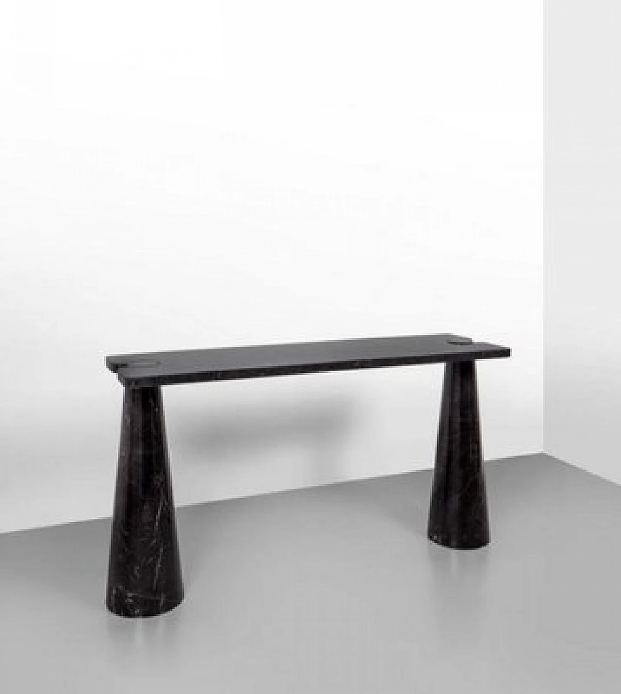 Black marble Eros console by Angelo Mangiarotti for Skipper, 1990s 2