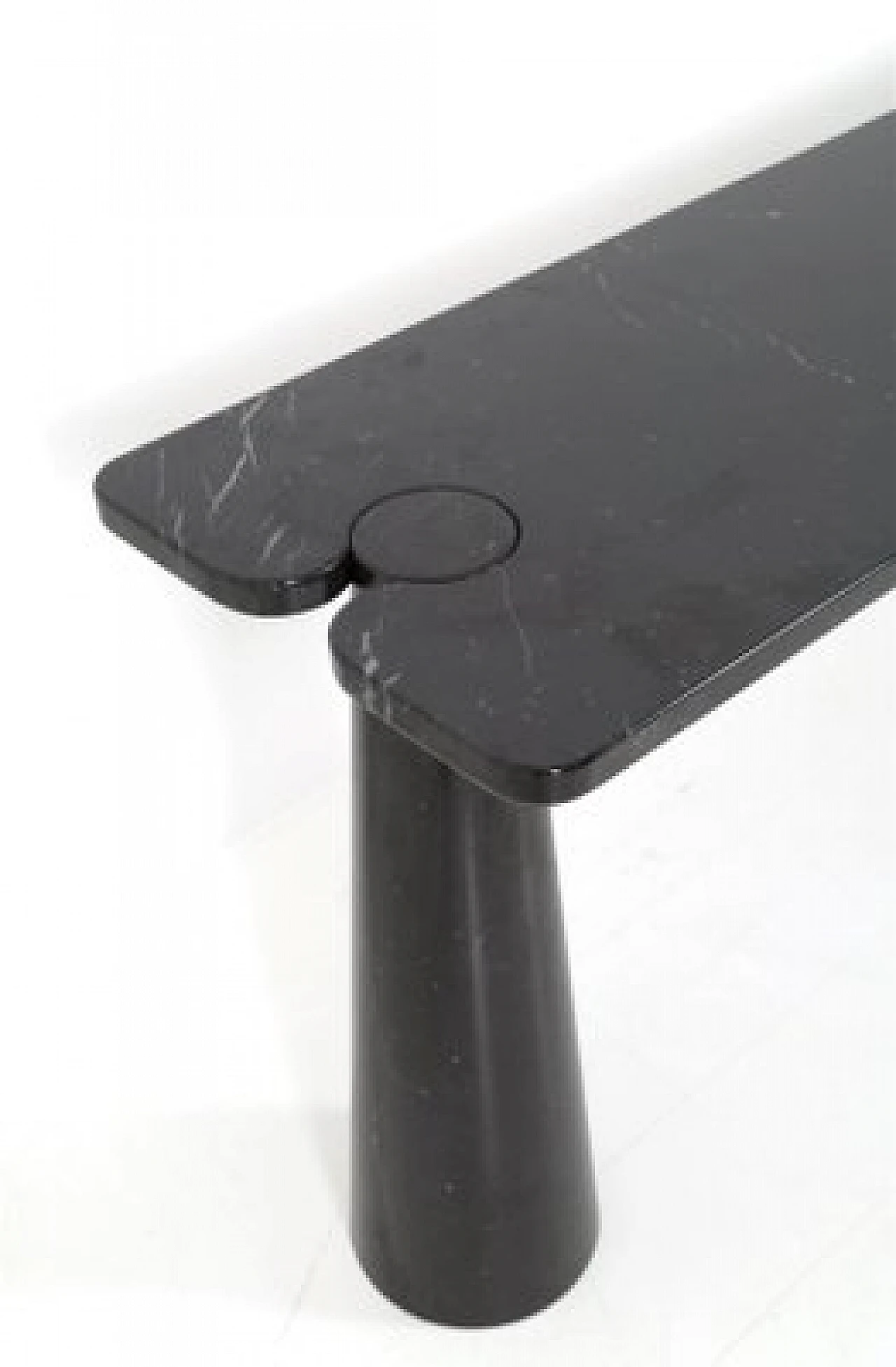 Black marble Eros console by Angelo Mangiarotti for Skipper, 1990s 8