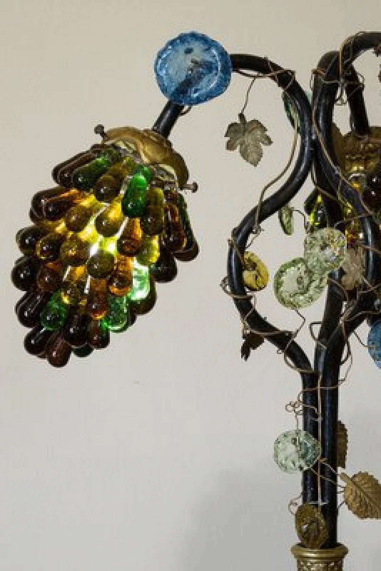 Lampada Liberty con paralume in vetro di Murano, anni '20 8