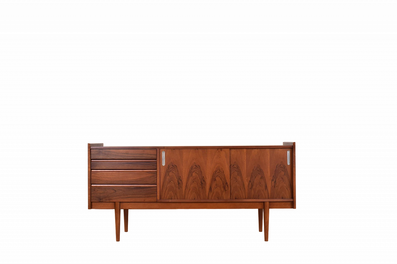 Polish walnut sideboard by Bytomskie Fabryki Mebli, 1960s 15