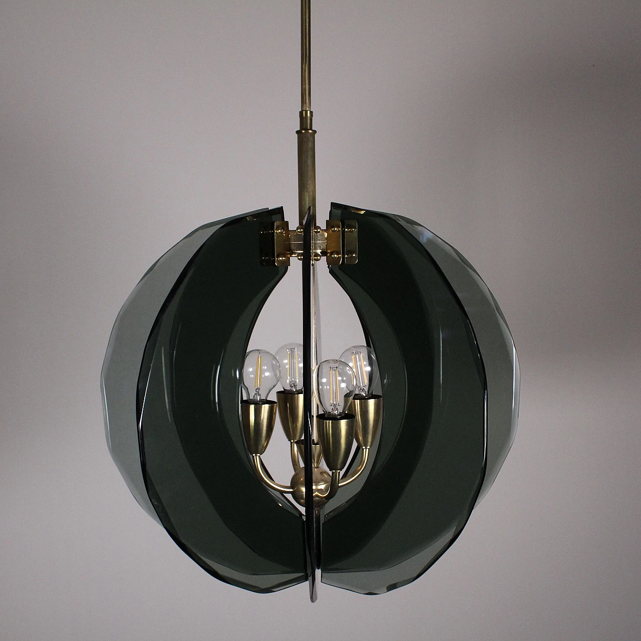 Glass chandelier, 1960s 1