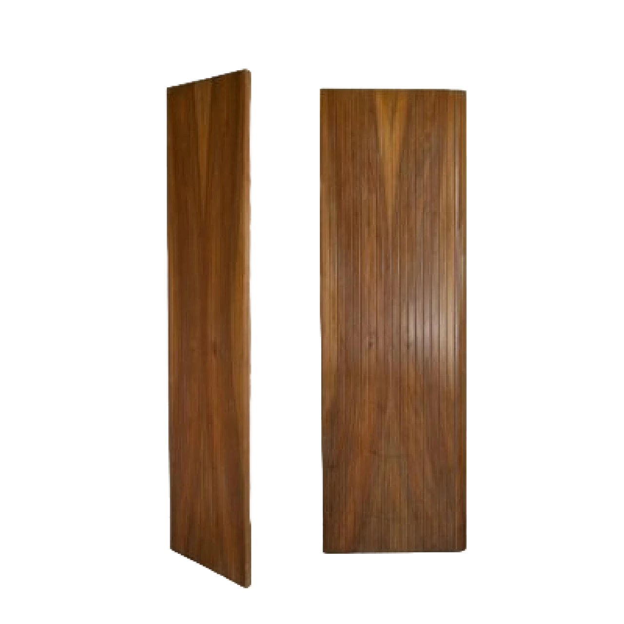 Pair of walnut panels in the style of Gio Ponti, 1960s 7