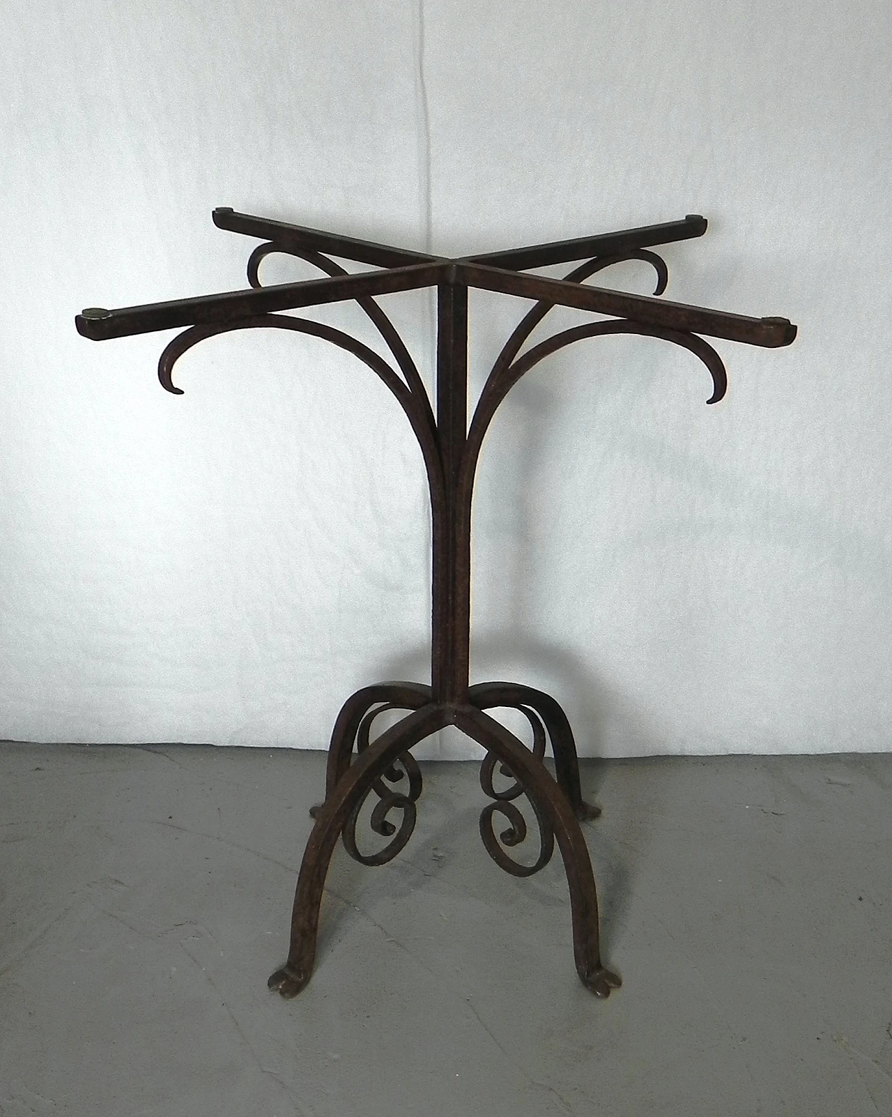 Wrought iron side table base, 1950s 1