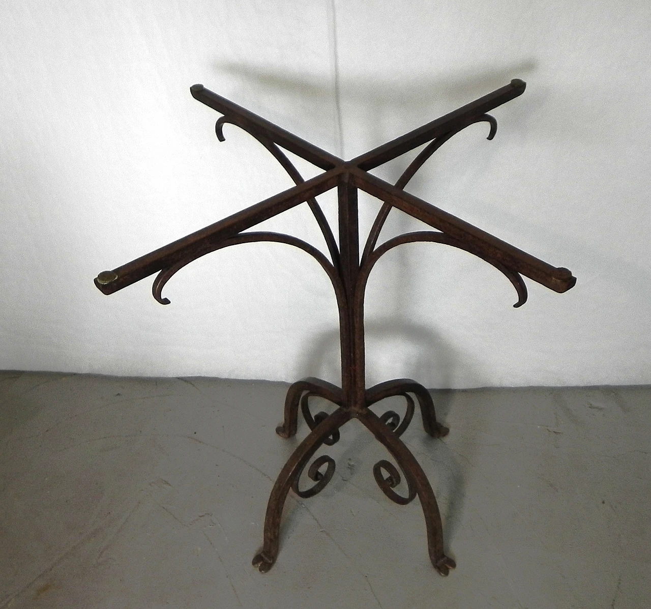 Wrought iron side table base, 1950s 2