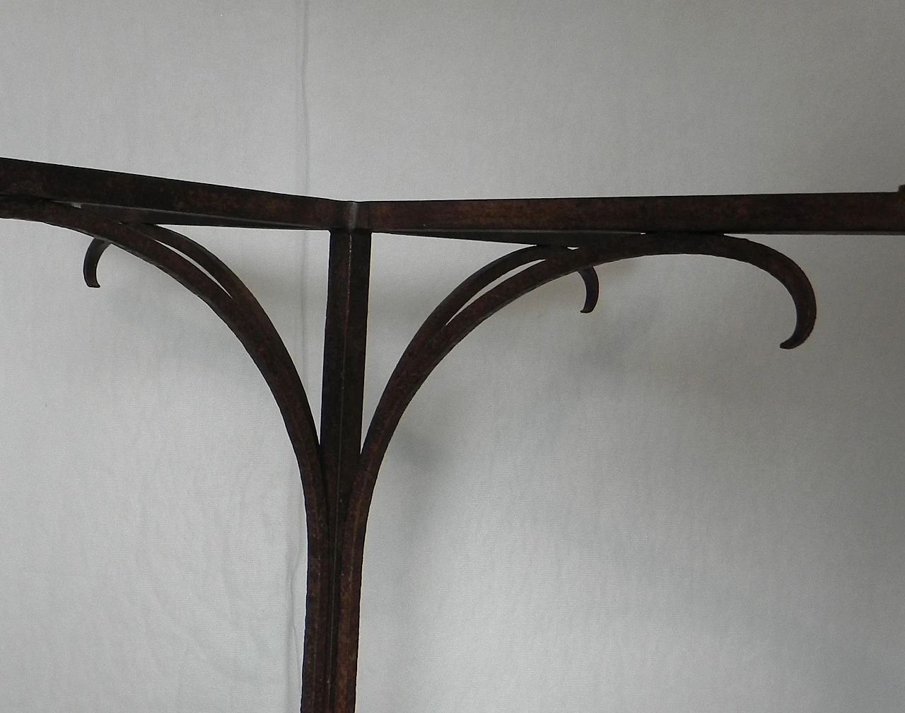 Wrought iron side table base, 1950s 3