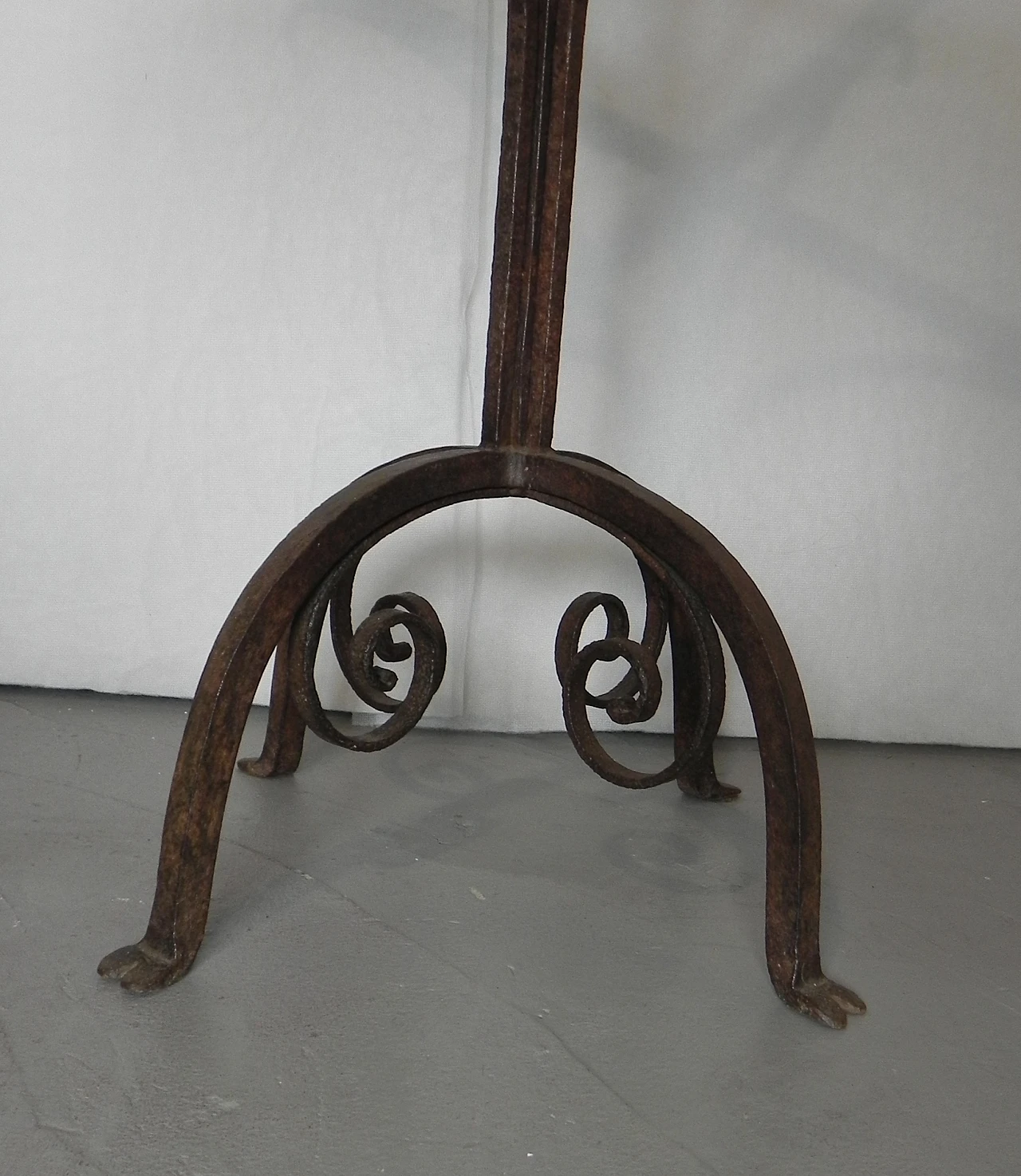 Wrought iron side table base, 1950s 4