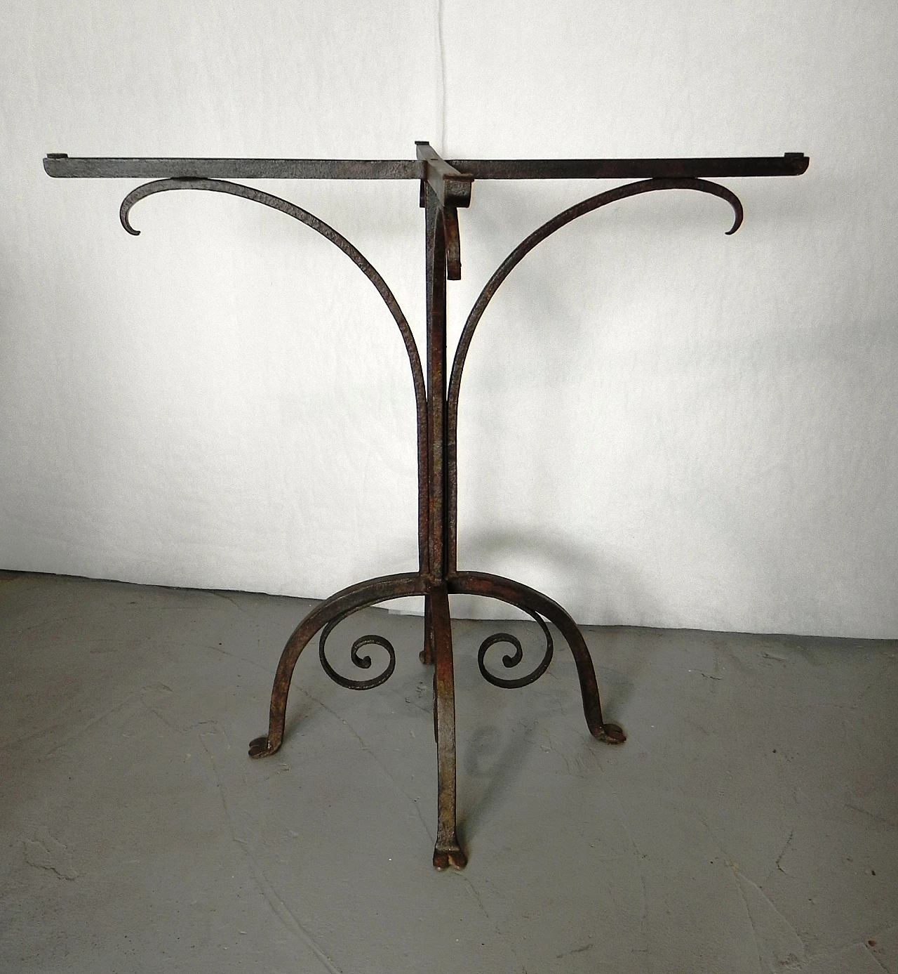 Wrought iron side table base, 1950s 5