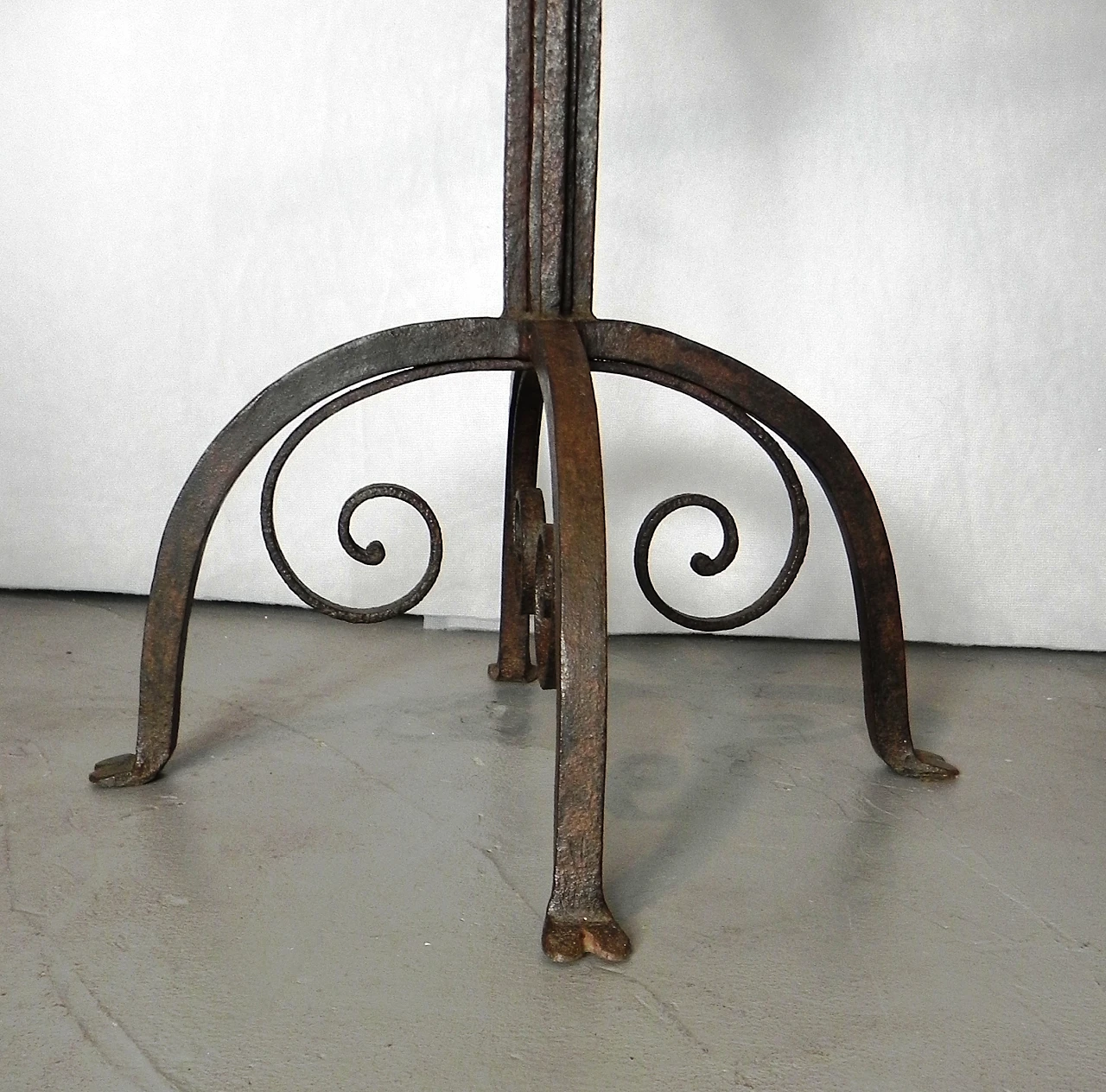 Wrought iron side table base, 1950s 6