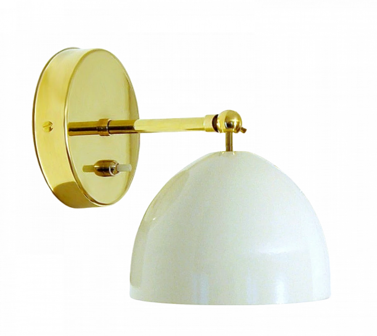 Wall light in brass and lacquered metal 11