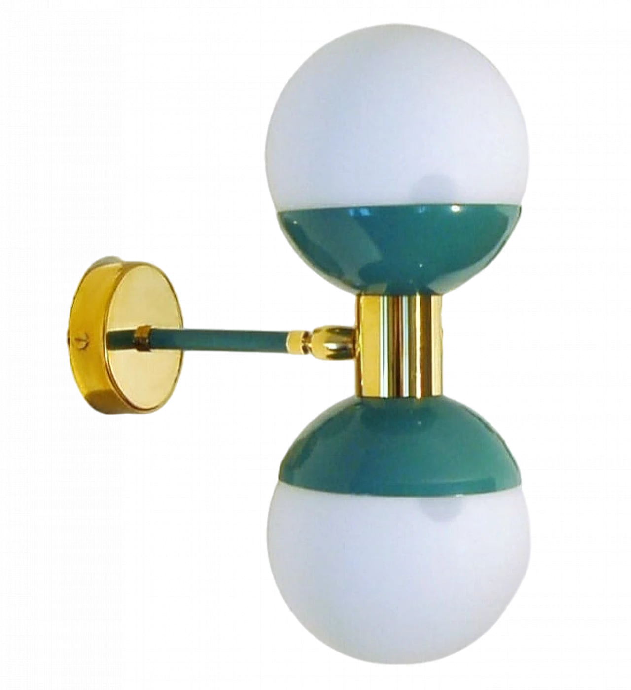 Double spherical glass diffuser wall light 11