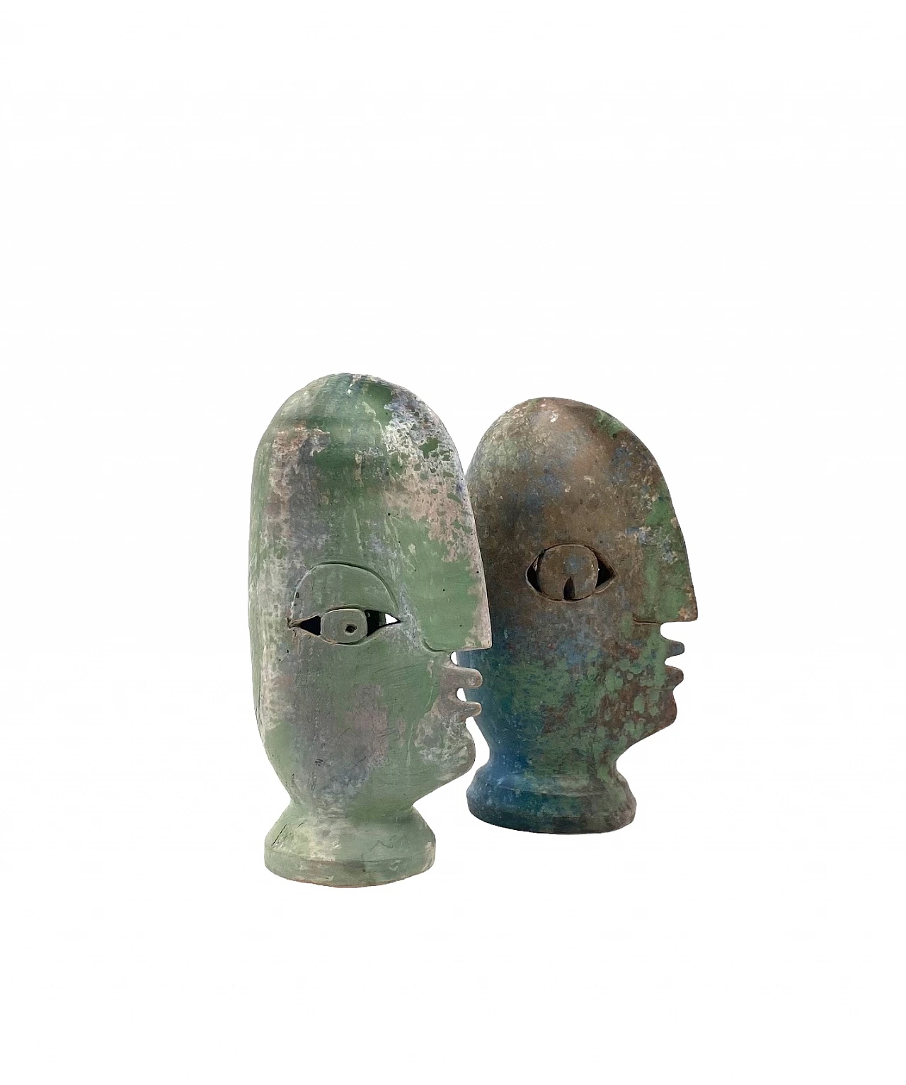 Loul Combres, Les Bisous, coppia di sculture in ceramica, 1987 21