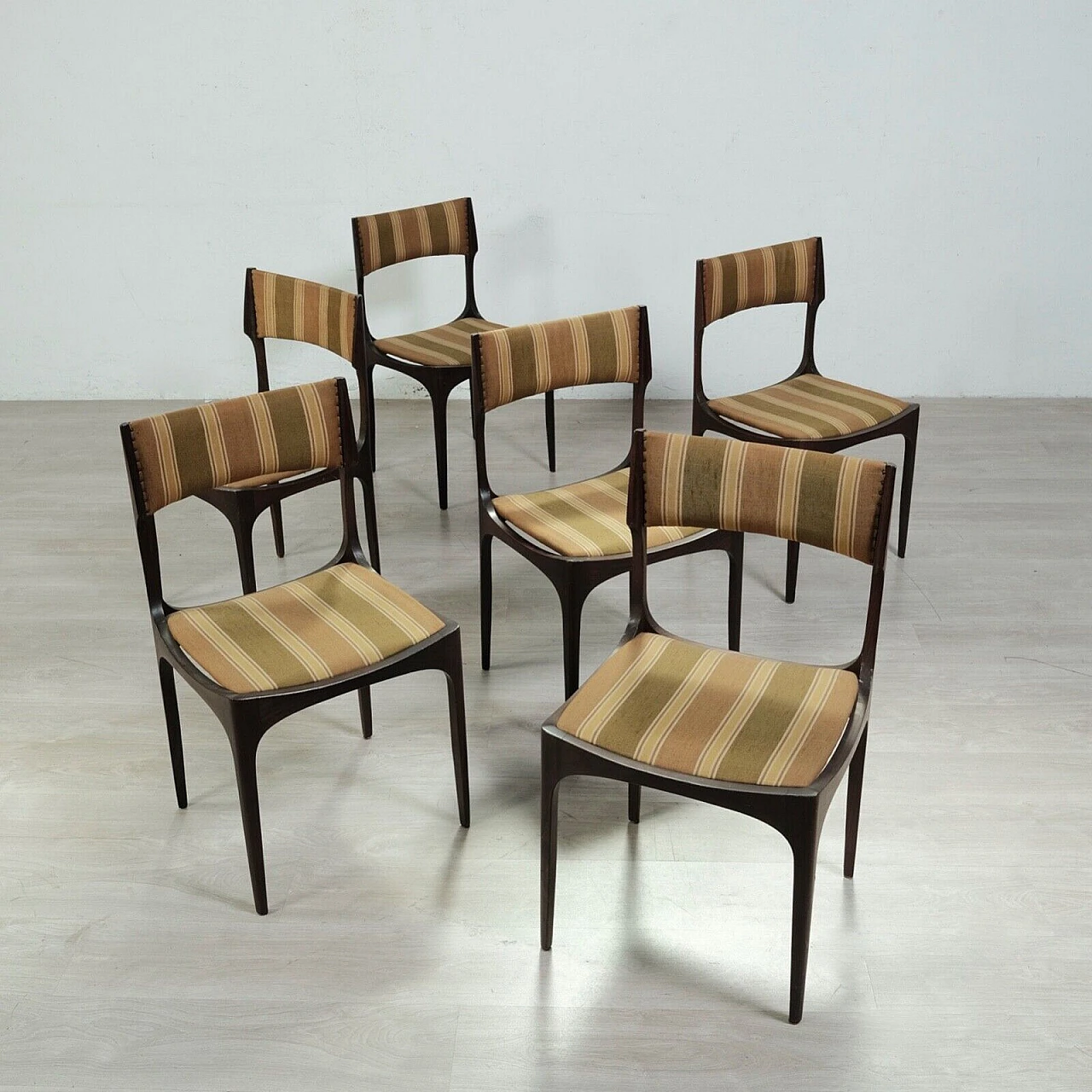 6 Elisabetta chairs by Giuseppe Gibelli for Sormani, 1960s 1