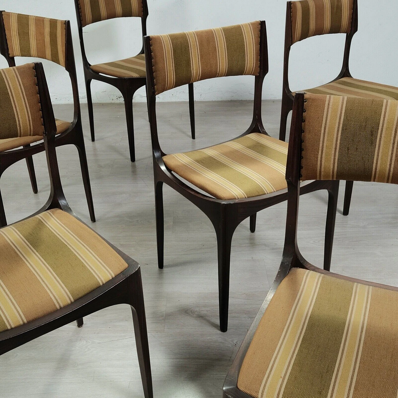 6 Elisabetta chairs by Giuseppe Gibelli for Sormani, 1960s 3