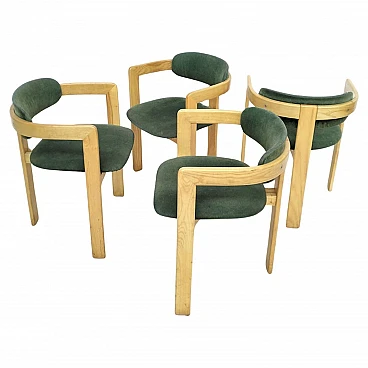 4 Pigreco tub chairs in the style of Tobia Scarpa, 1960s