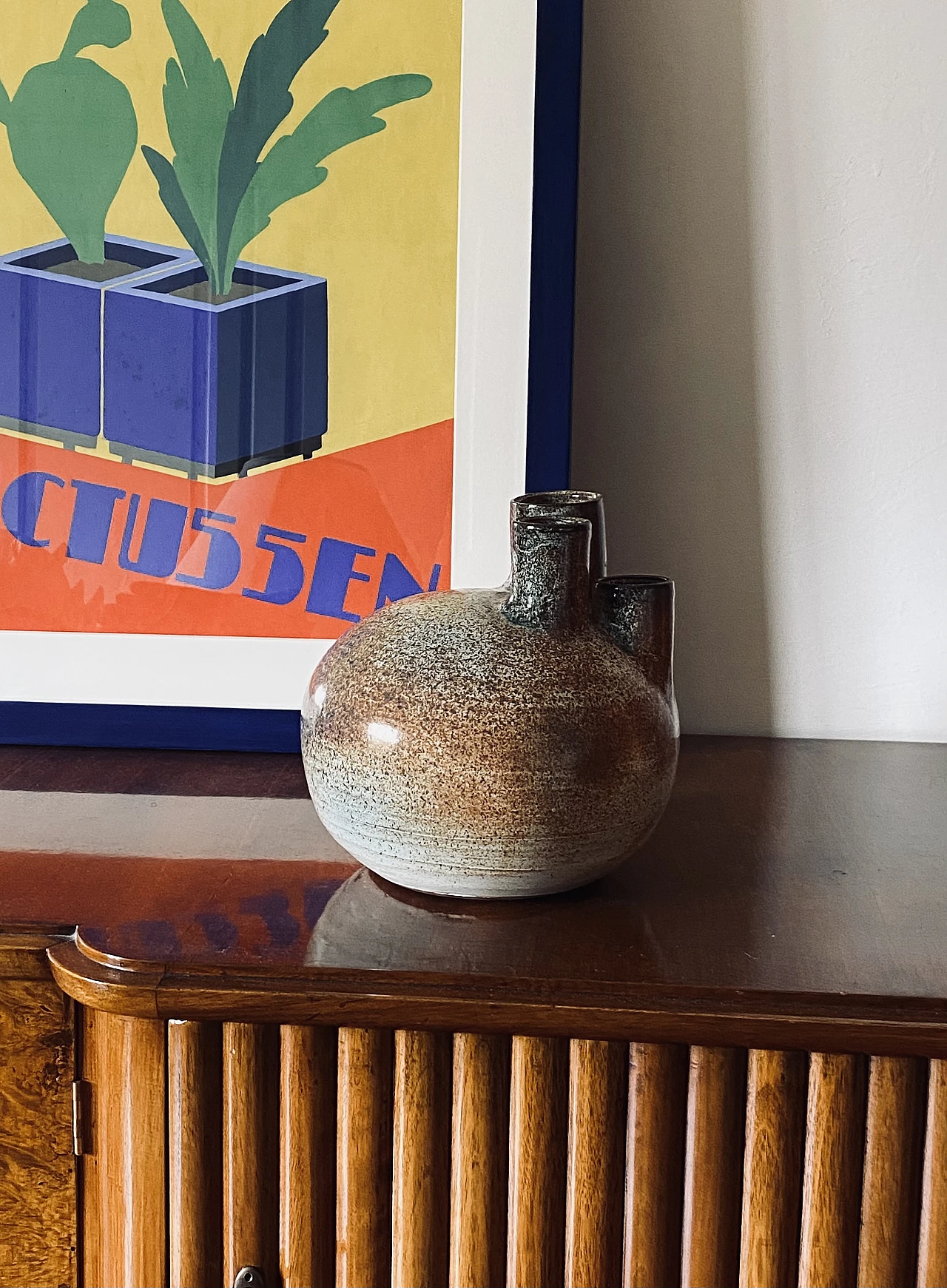 French terracotta vase, 1970s 3