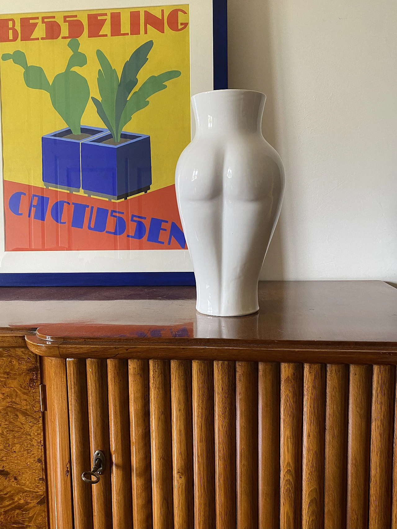 Vallauris ceramic Femme vase, 1980s 2