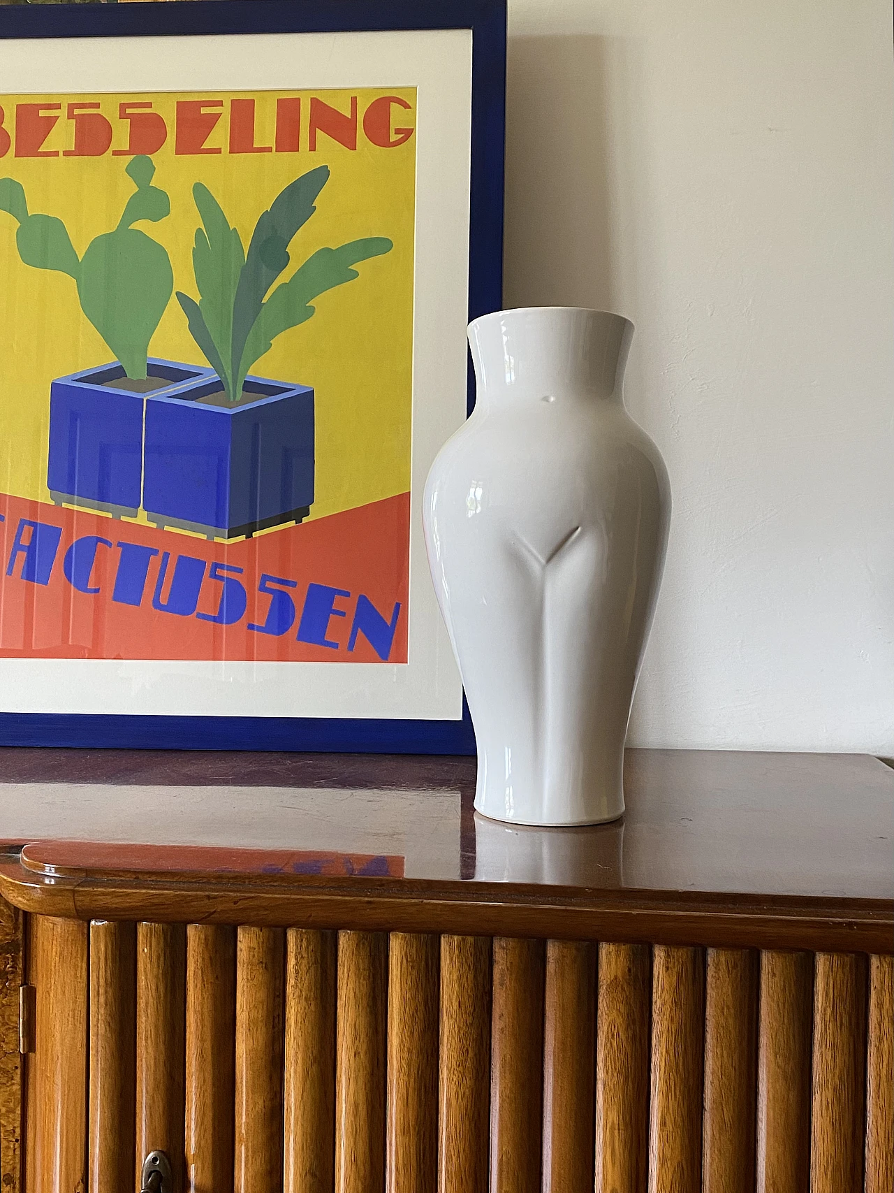 Vallauris ceramic Femme vase, 1980s 4