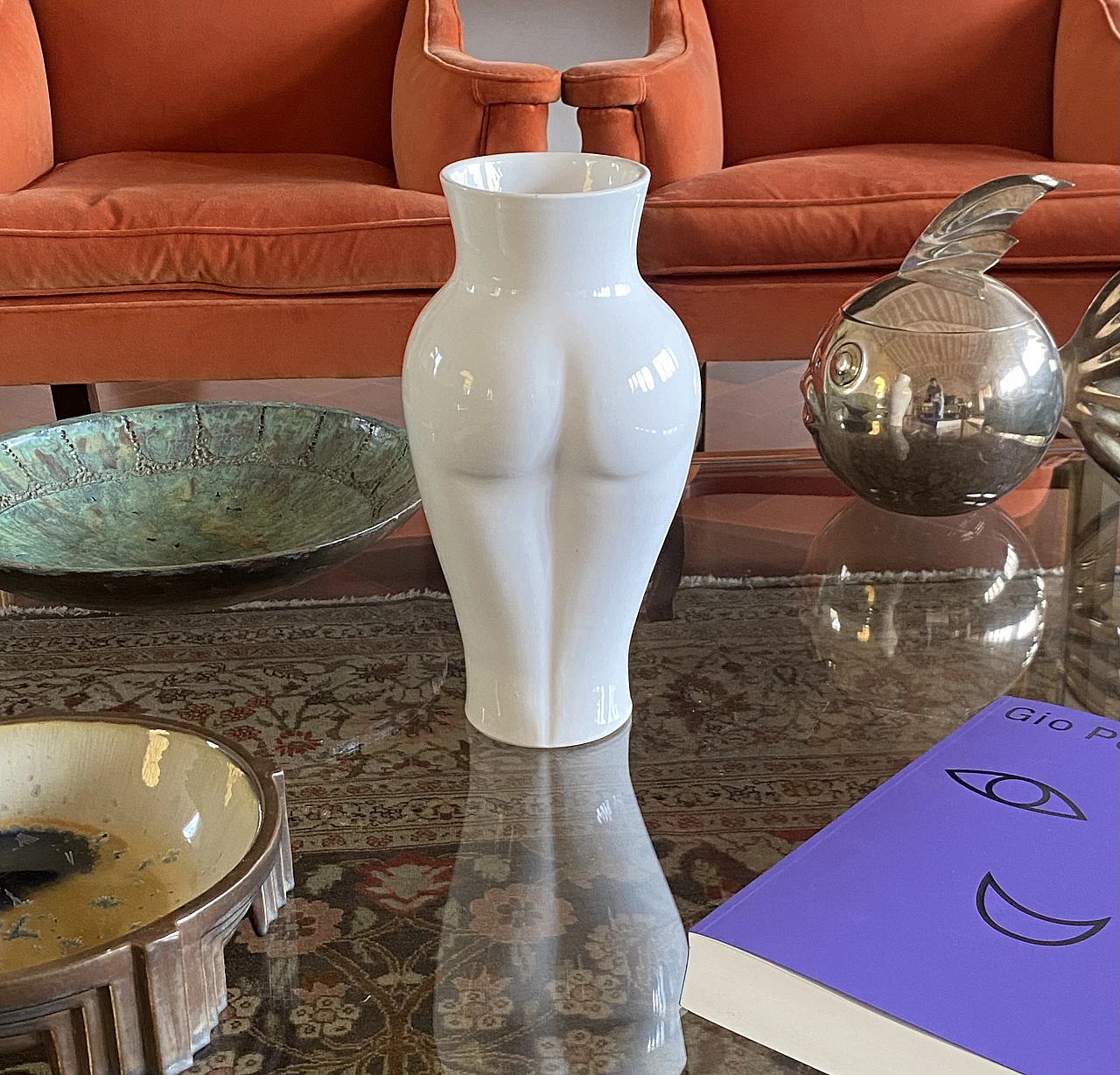 Vallauris ceramic Femme vase, 1980s 7