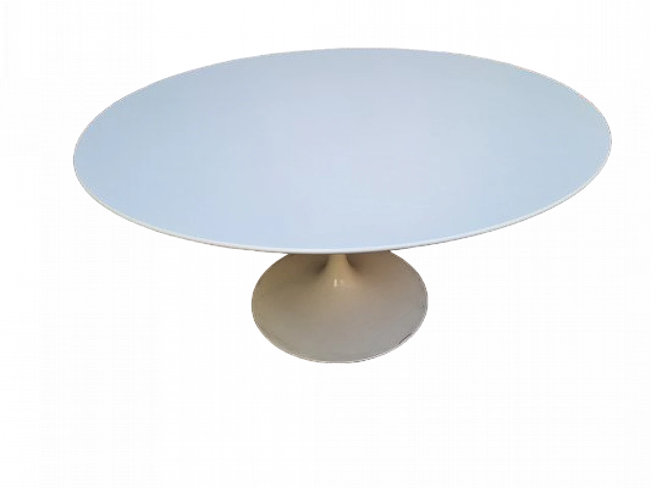 Tulip table in white laminate by Eero Saarinen for Knoll, 1960s 11