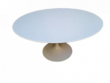 Tulip table in white laminate by Eero Saarinen for Knoll, 1960s