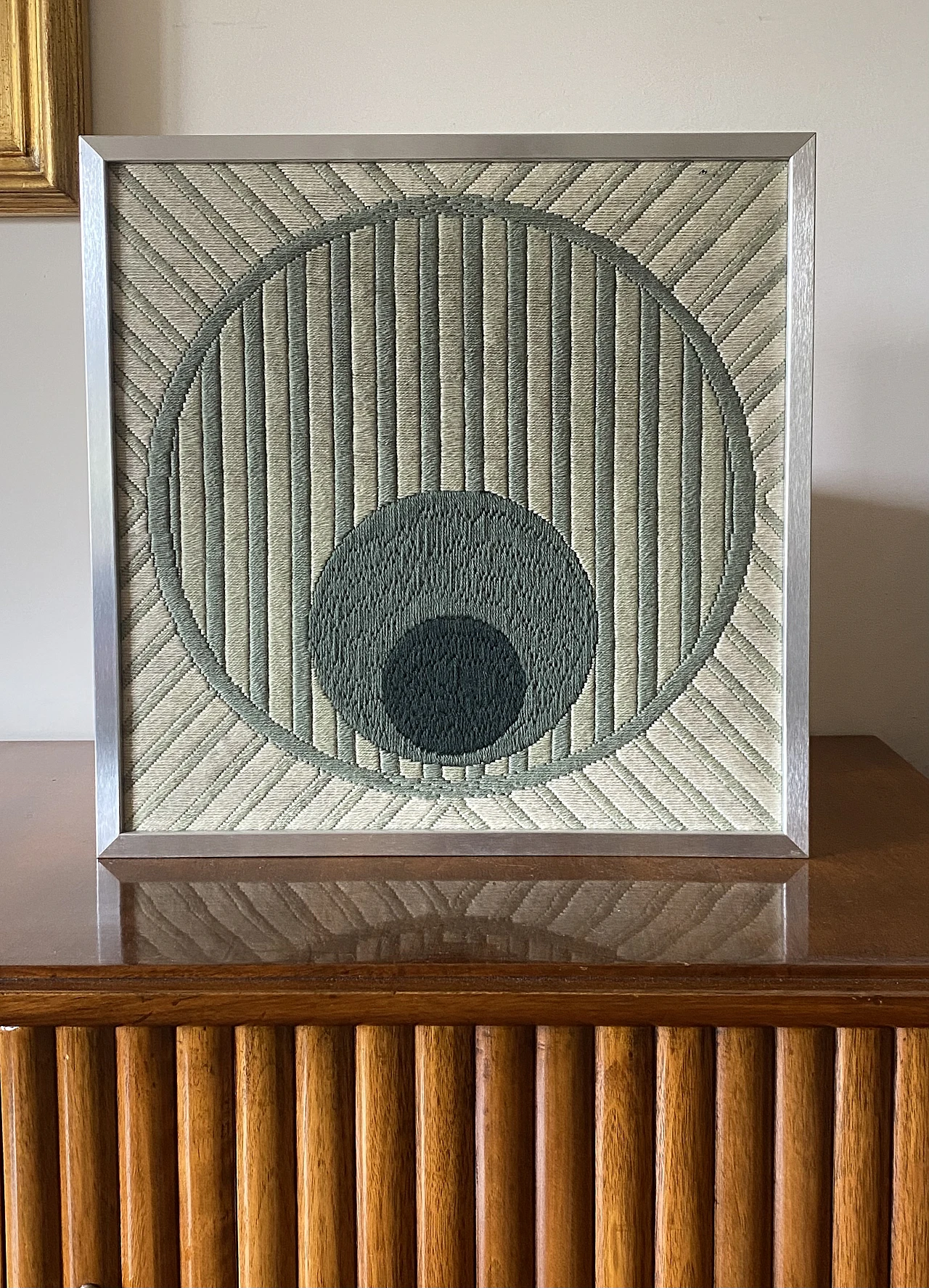 Spheria tapestry by Ruth Wikstrom - Janine Gord with frame, 1979 2