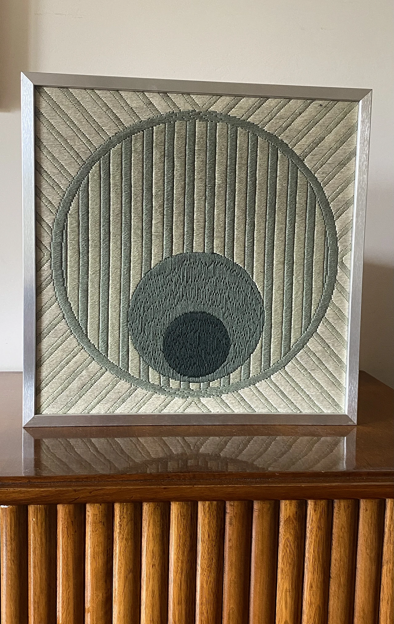 Spheria tapestry by Ruth Wikstrom - Janine Gord with frame, 1979 3