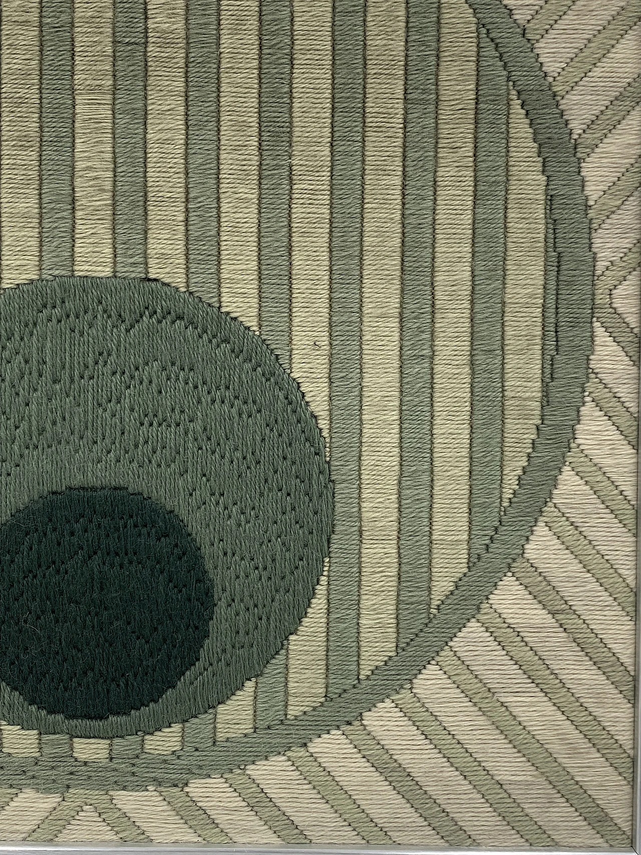 Spheria tapestry by Ruth Wikstrom - Janine Gord with frame, 1979 9