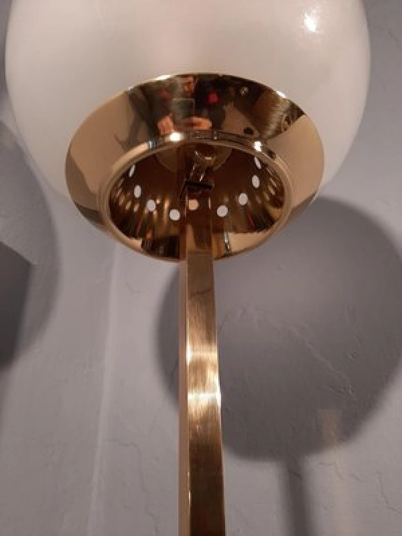 Balloon LTE10 floor lamp in brass by Dominioni for Azucena, 1990s 5