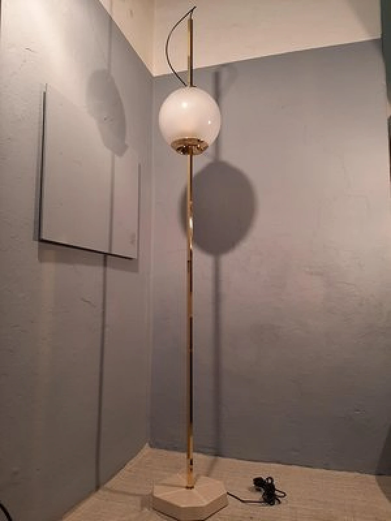 Balloon LTE10 floor lamp by Luigi Caccia Dominioni for Azucena, 1990s 5