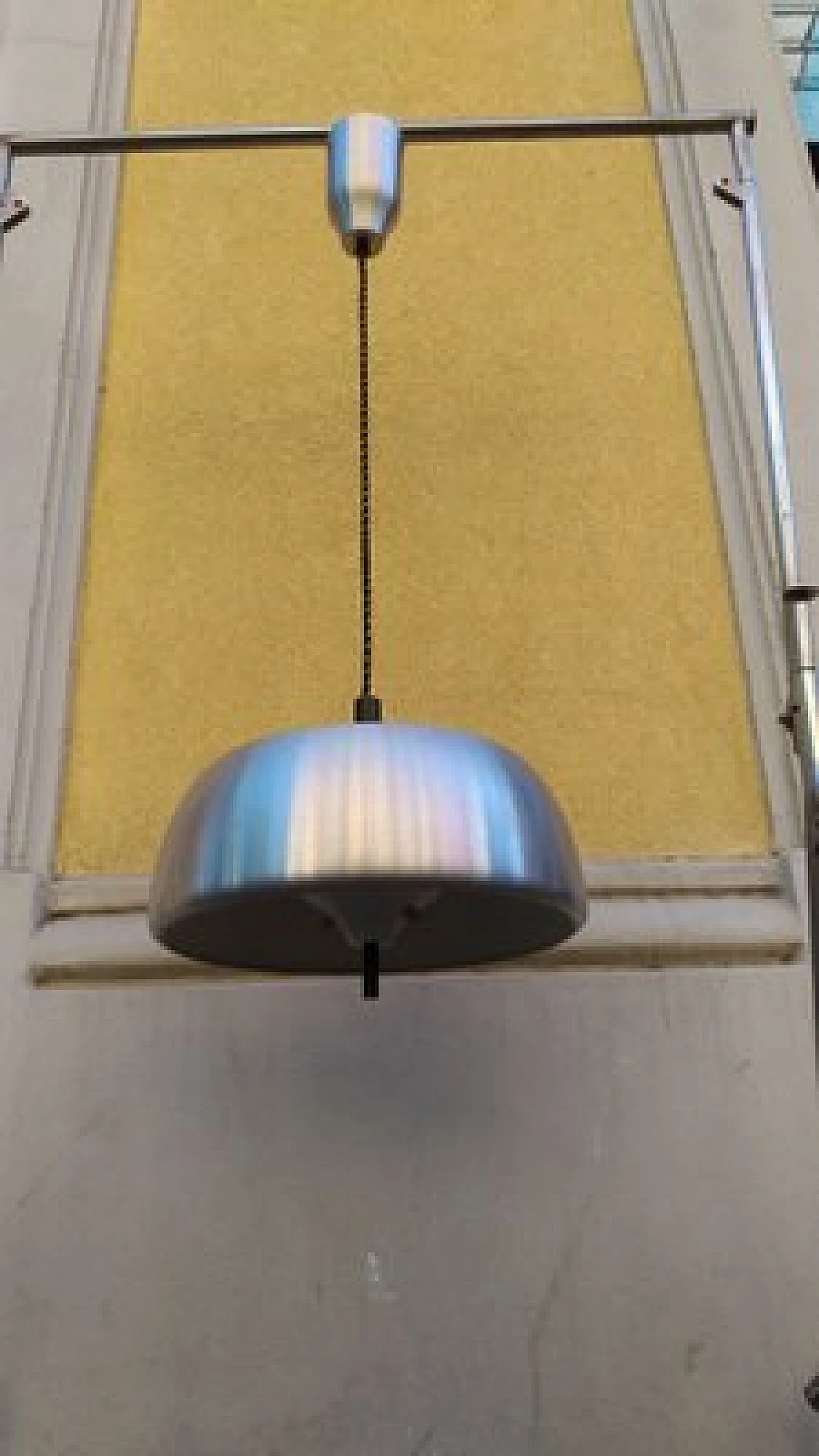 Aluminum & iron ceiling lamp by Oscar Torlasco for Lumi, 1960s 2