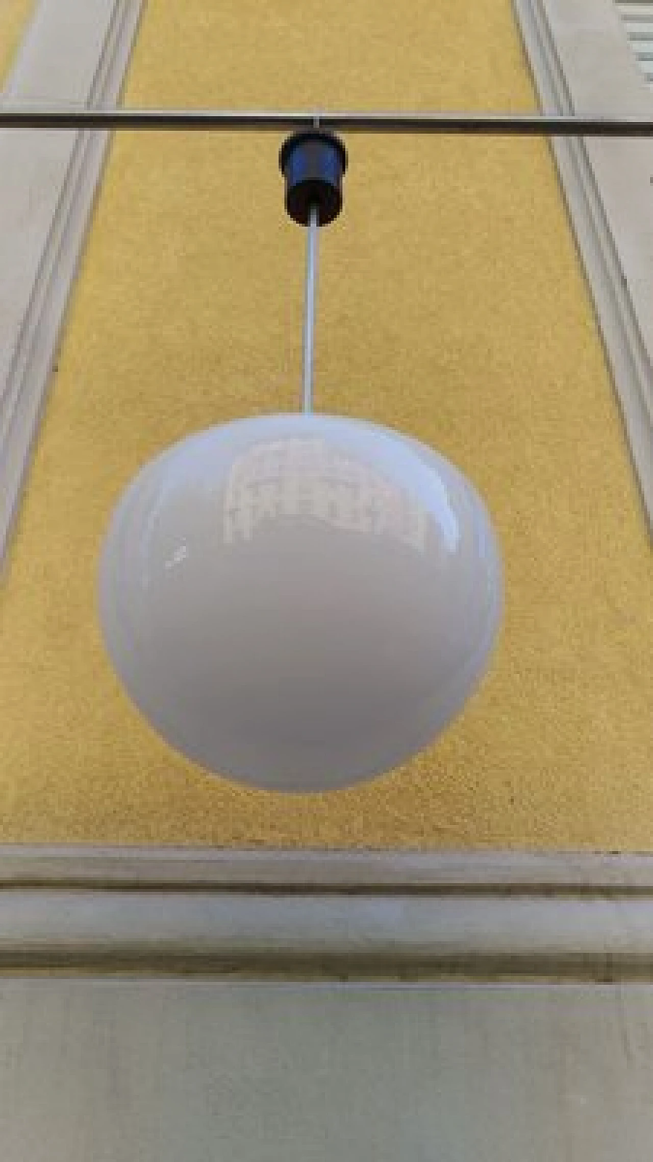 Lampadario in alluminio e vetro di Oscar Torlasco per Lumi, anni '60 3