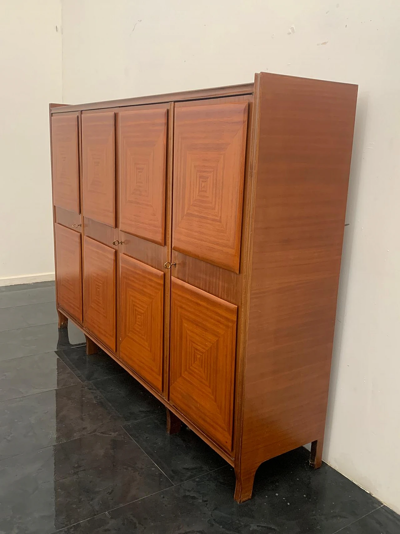 Mahogany sideboard with inlaid ashlars, 1950s 5