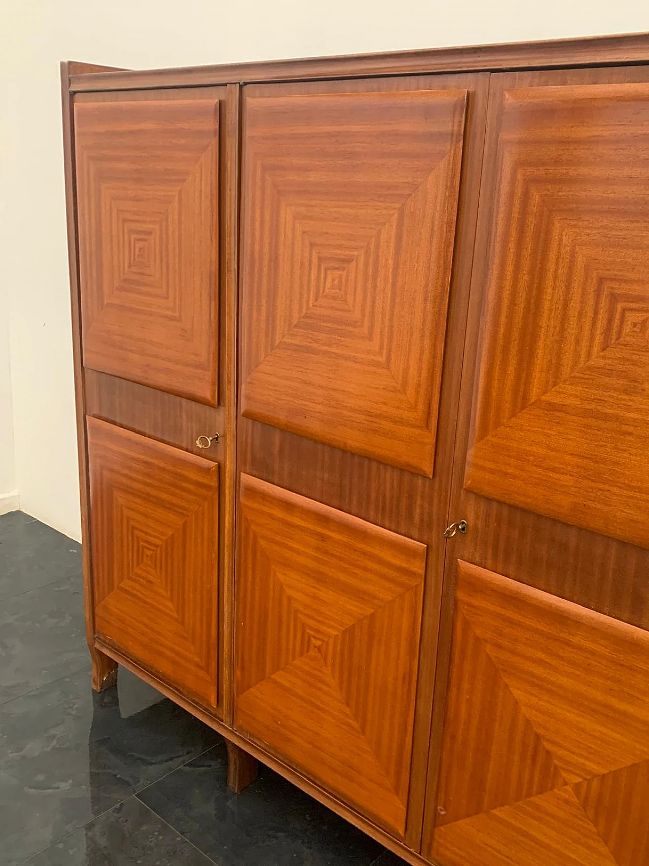 Mahogany sideboard with inlaid ashlars, 1950s 7