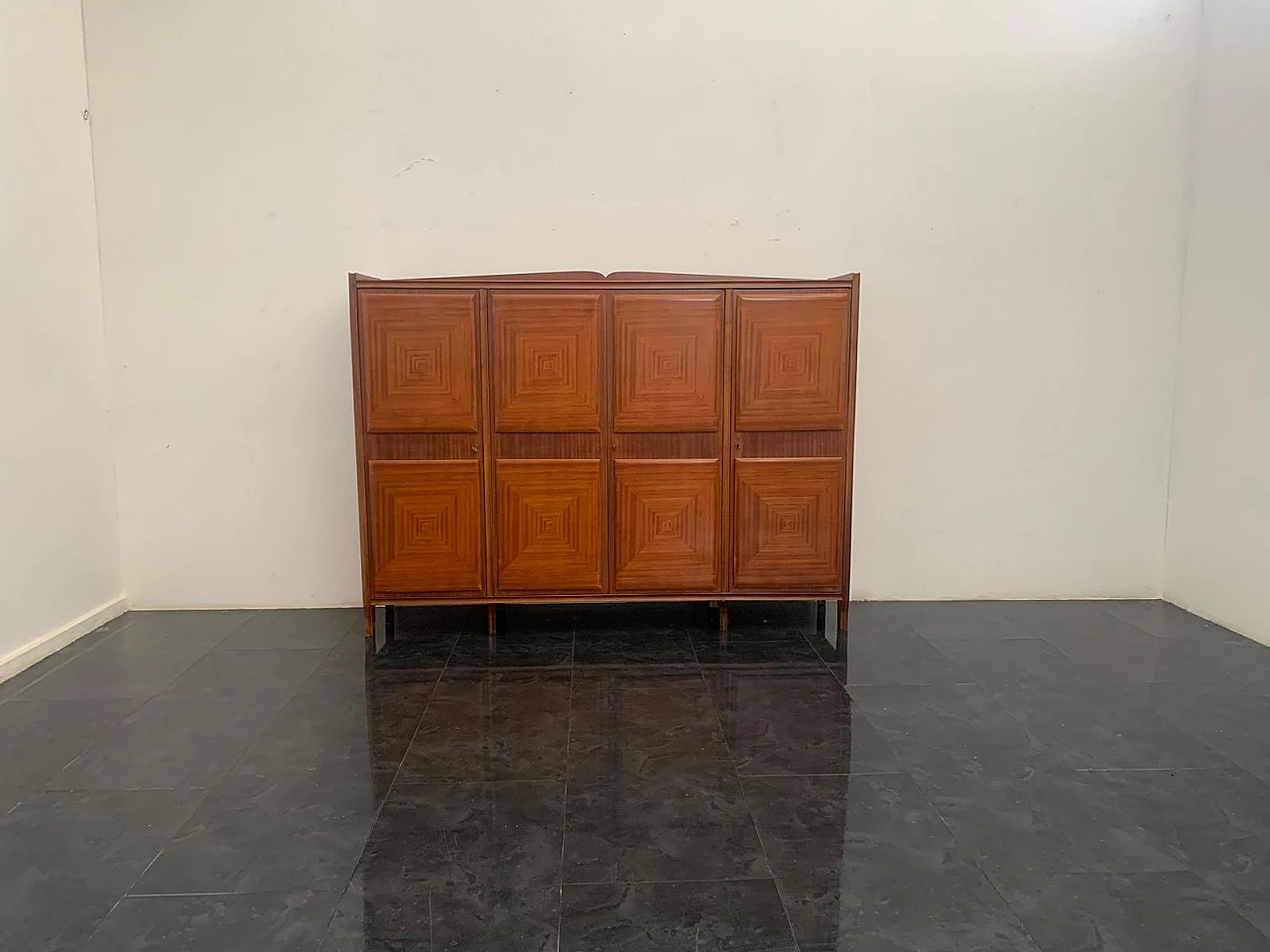 Mahogany sideboard with inlaid ashlars, 1950s 13