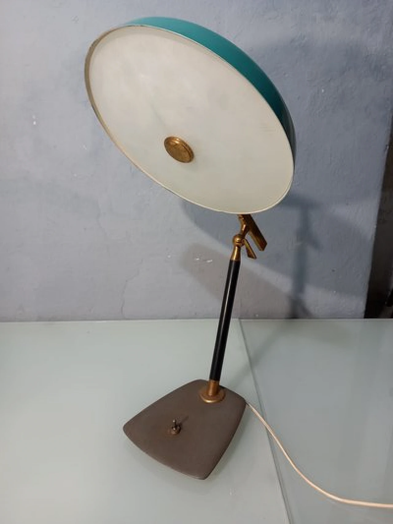 Lampada da tavolo 534/S di Oscar Torlasco per Lumi, anni '50 1