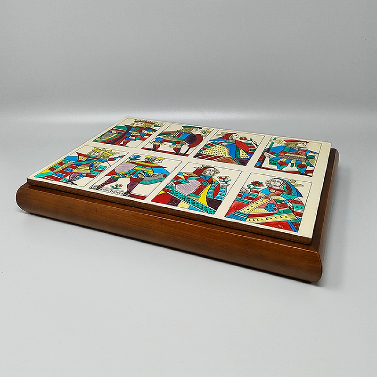Box with playing cards by Piero Fornasetti, 1960s 4