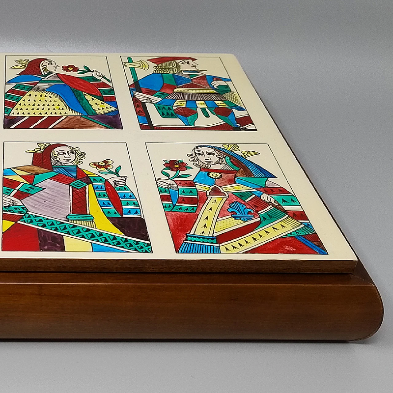 Box with playing cards by Piero Fornasetti, 1960s 9