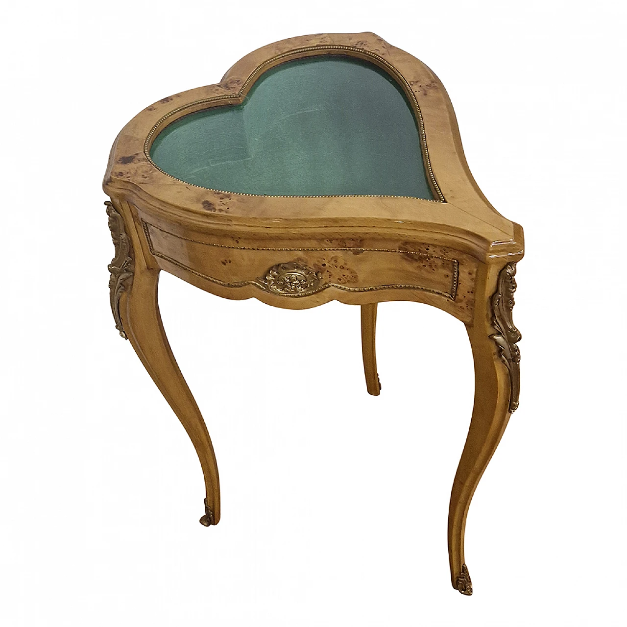 Louis XV style heart-shaped display side table, 1980s 6