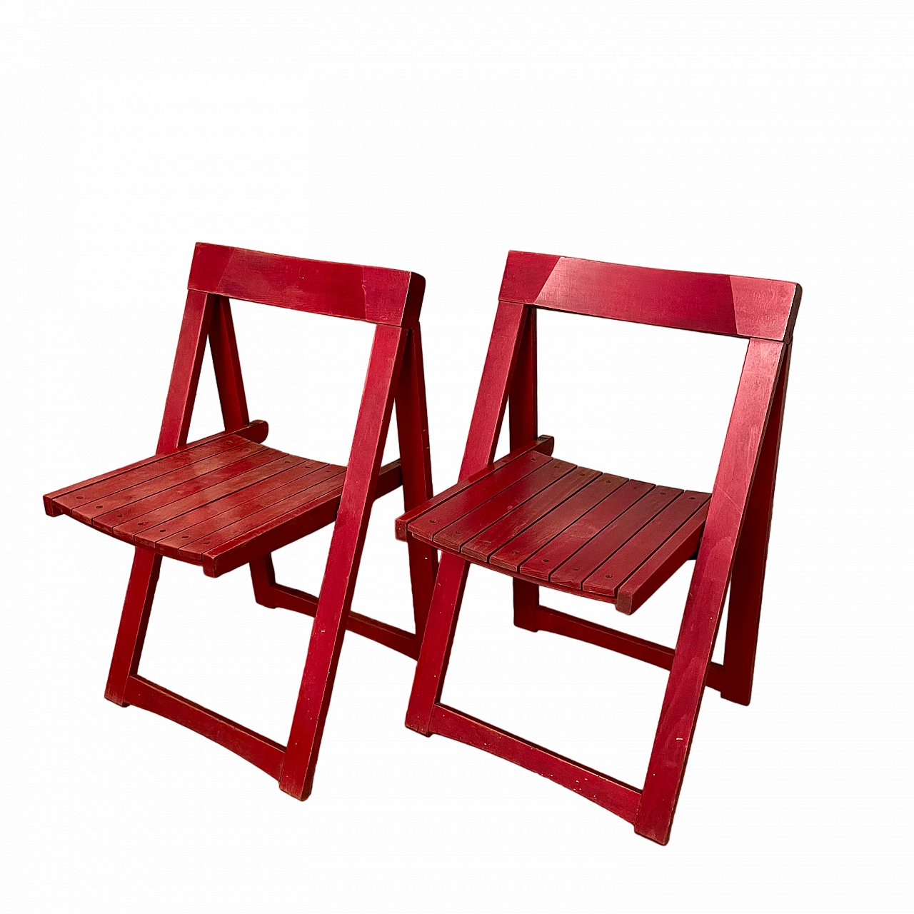 Pair of Trieste folding chairs by Aldo Jacober, 1960s 11