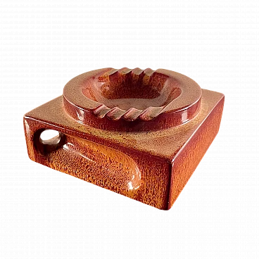 Ceramic ashtray by Roberto Rigon for Bertoncello, 1950s