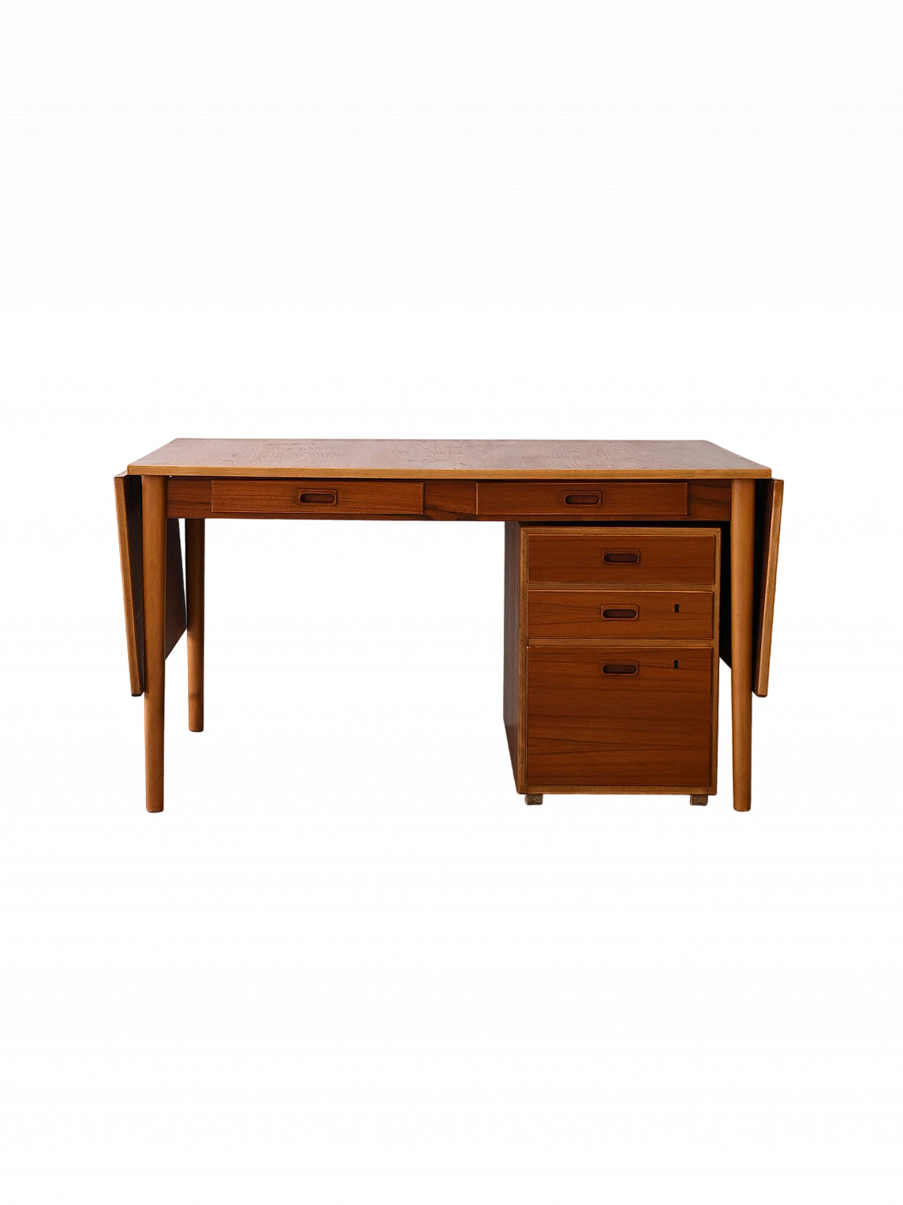 Extendable teak desk by Nils Jonsson, 1960s 18