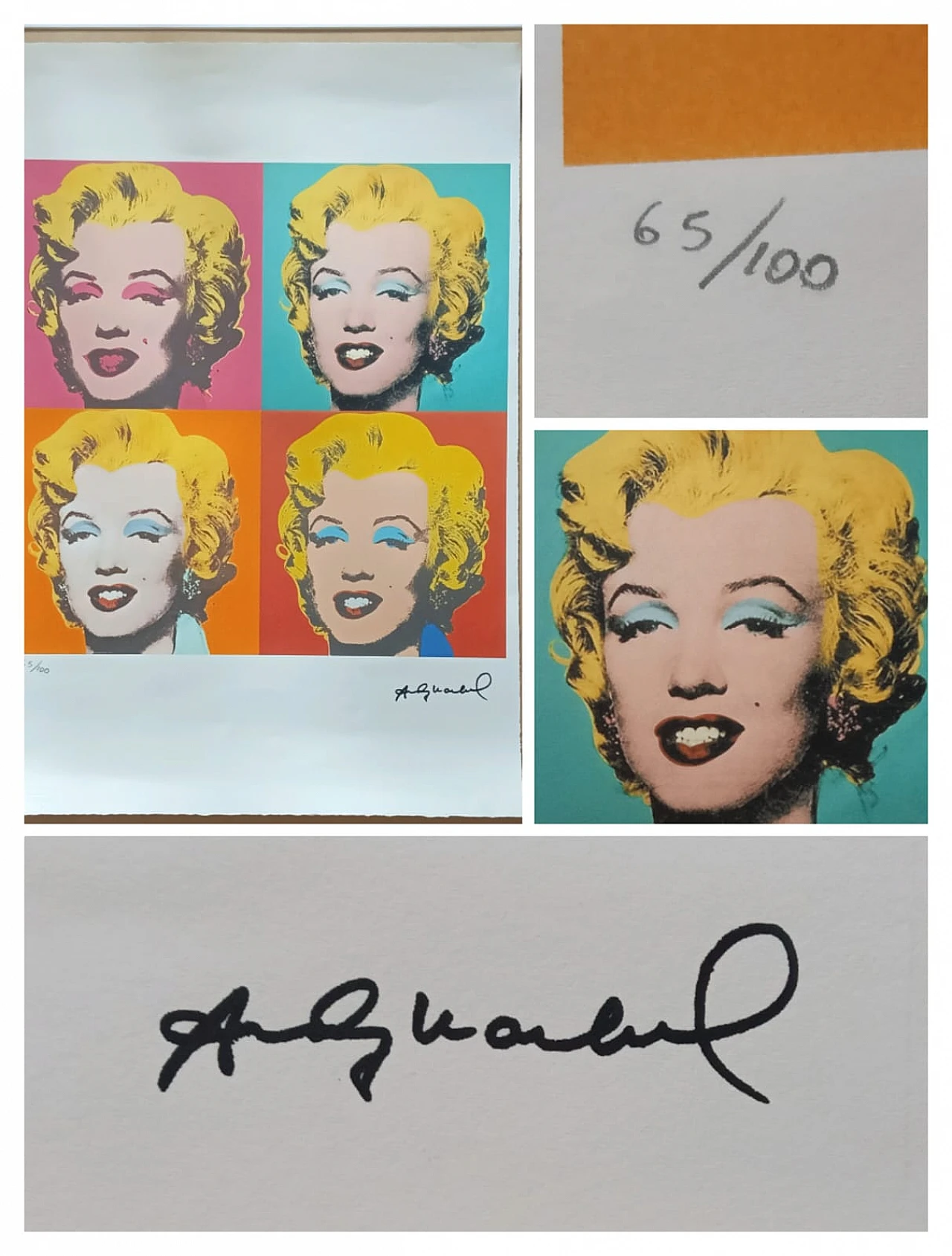 Da Andy Warhol, Marilyn, litografia, anni '80 1