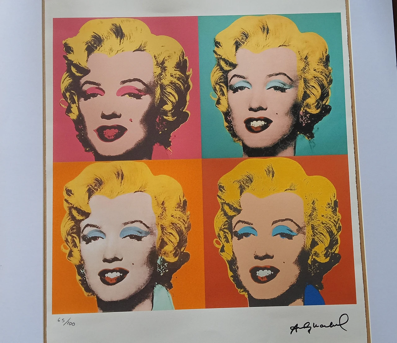 By Andy Warhol, Marilyn, lithograph, 1980s 4