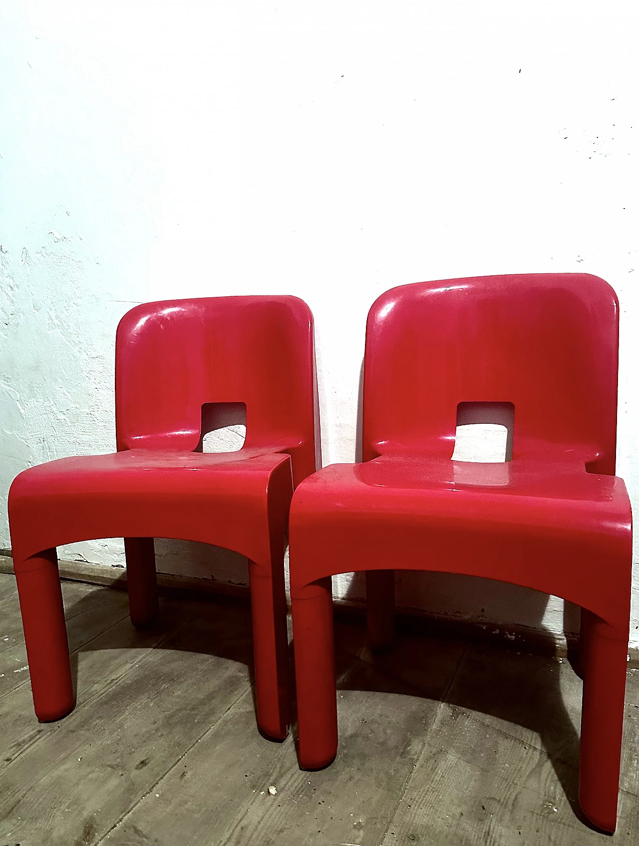 Pair of chairs 4867 by Joe Colombo for Kartell, 1960s 6