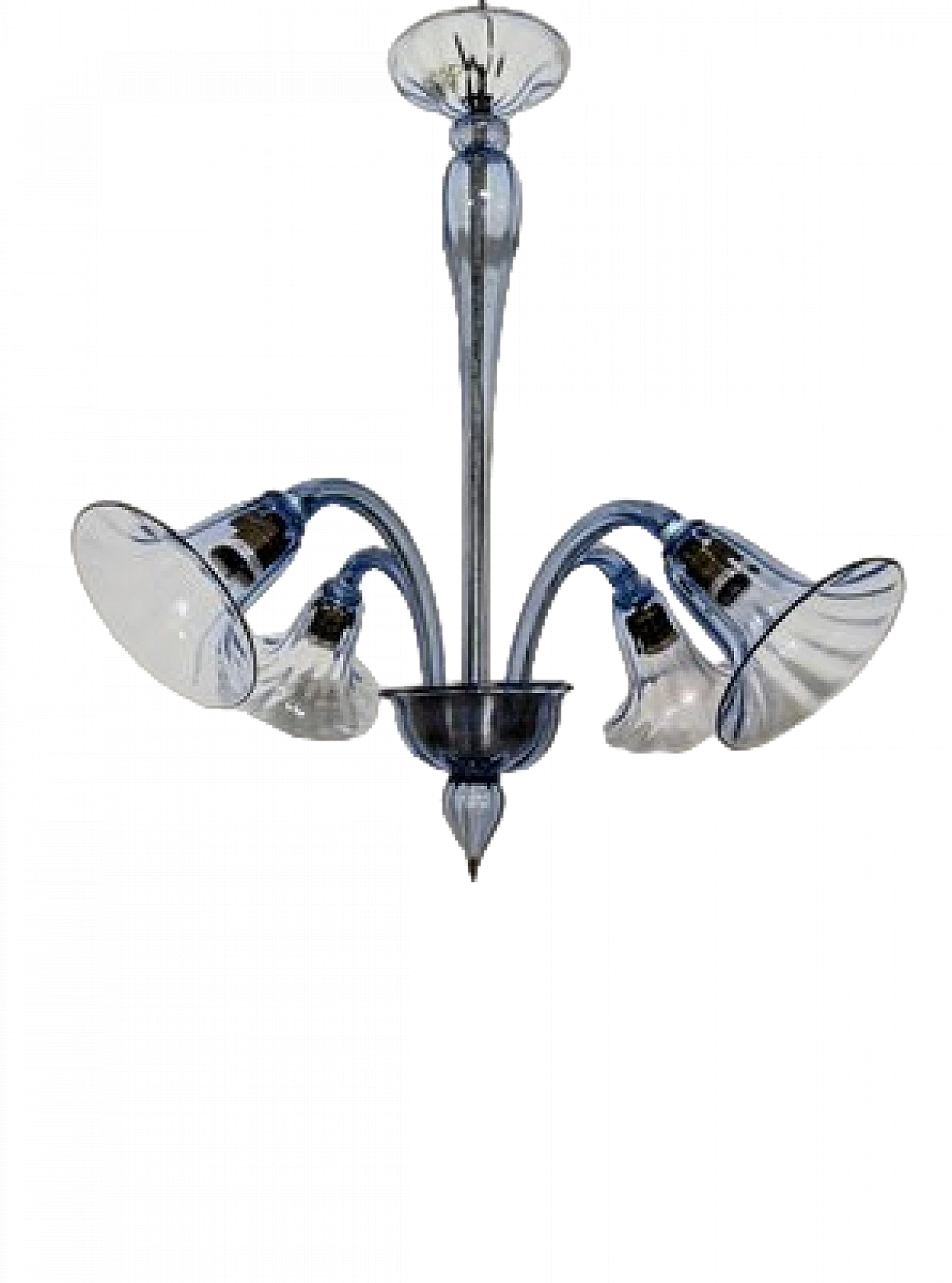 Cappellin Murano glass chandelier, 1930s 5